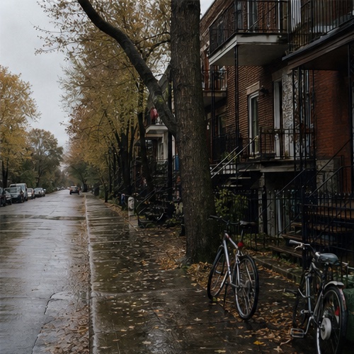 A promising quantity of brick, leaves, and minor inconvenience.